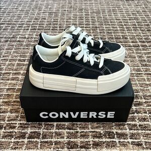 Converse Platform Sneakers in Black and White